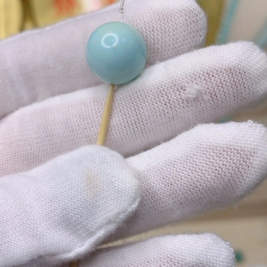 绿松石珠子未镶嵌