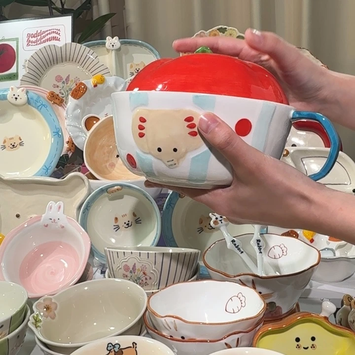 陶瓷大象泡面碗1件套