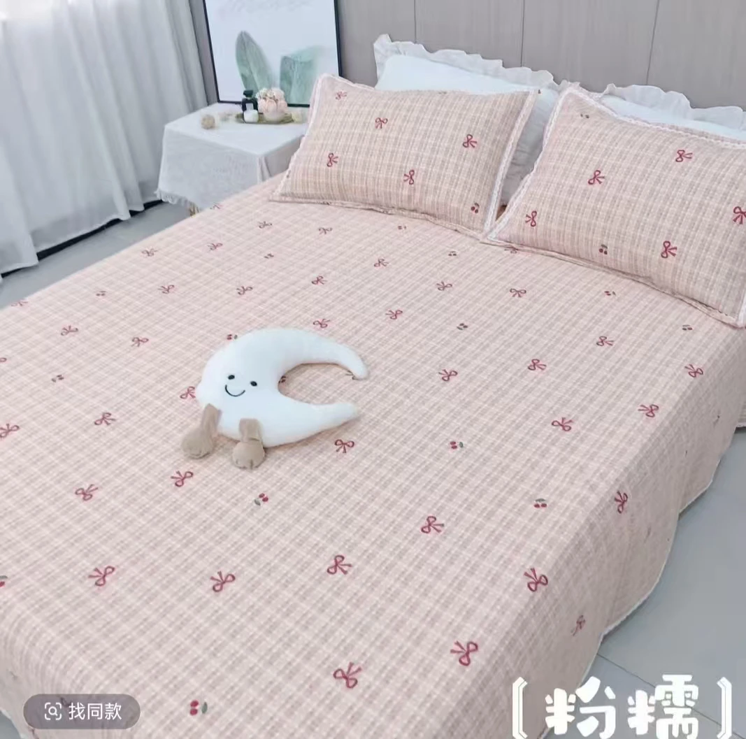 【樱桃蝴蝶—单人被套】精梳细斜纹单人被套 尺寸155*210±5 亲肤款
