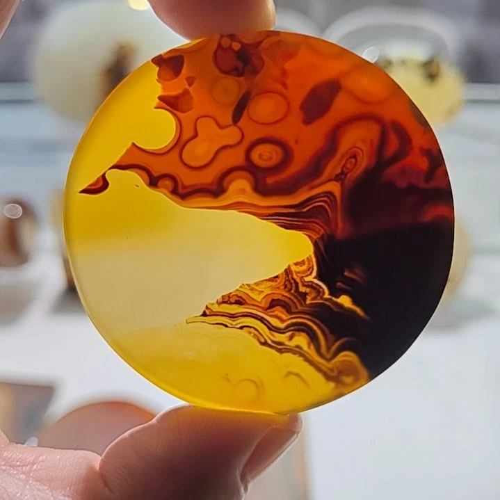 玛瑙/玉髓未镶嵌吊坠(不含链)72号