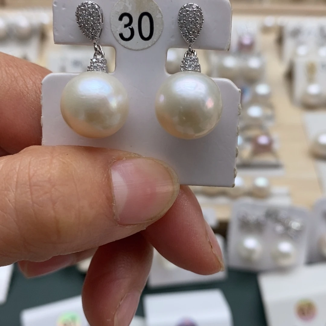 银S925镶嵌淡水珍珠颈饰