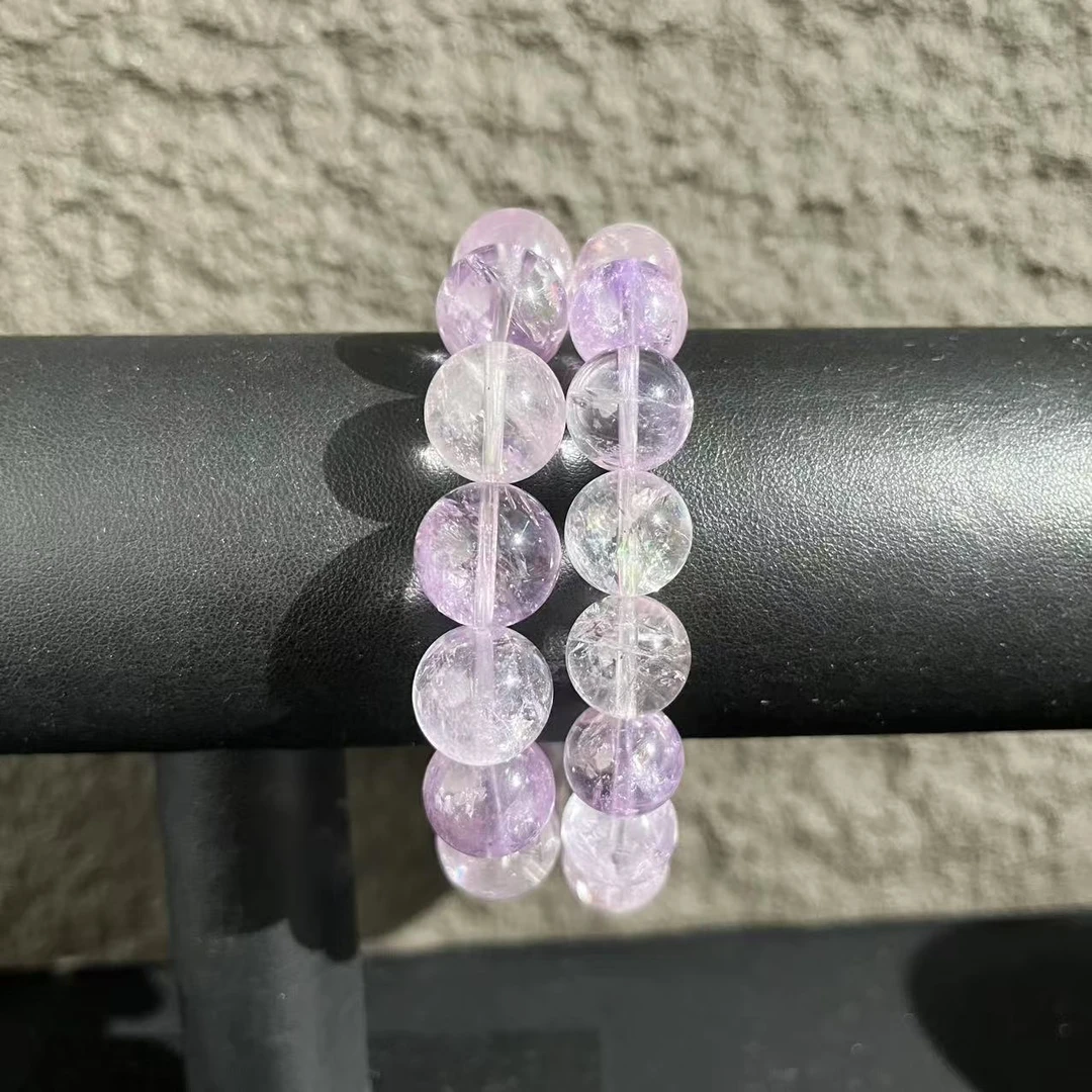 透体超闪紫黄阿赛H237紫黄晶水晶手链手串彩色紫色多样性发一