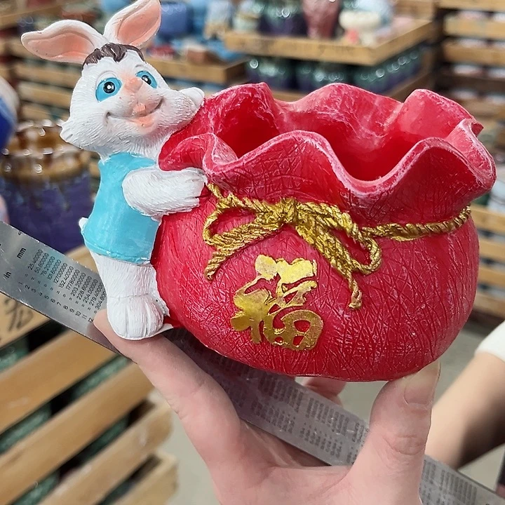 陶瓷树枝材质摆件花盆