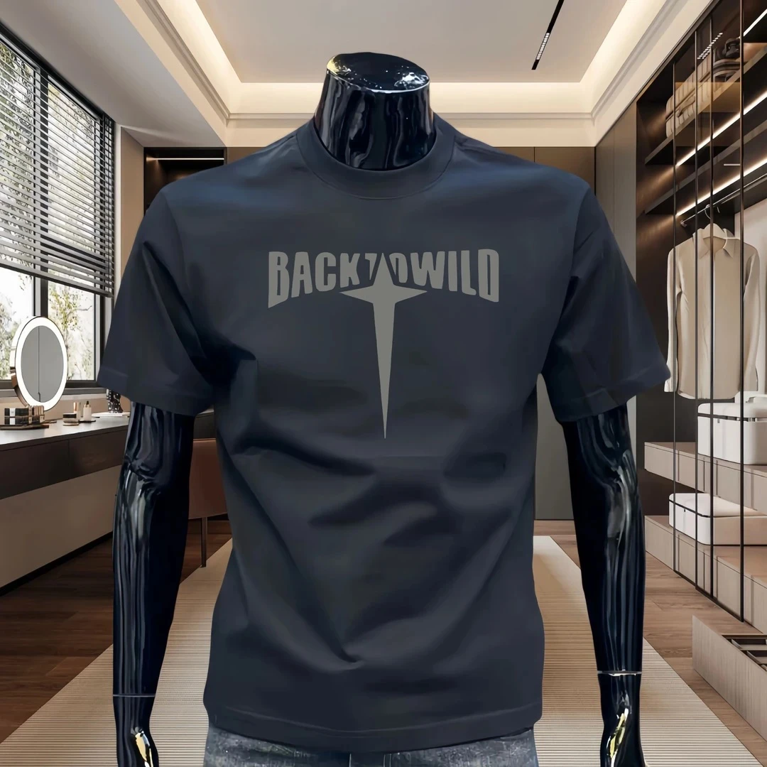 夏季爆款印花纯棉半袖休闲高档男士卡通短袖t恤体恤潮牌百搭上衣T