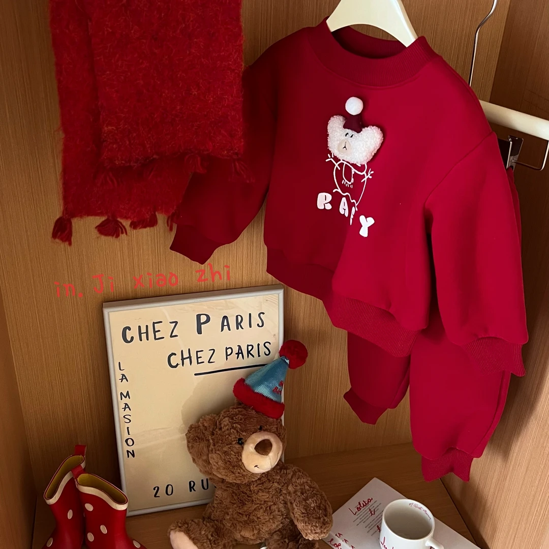 【几小只】卡通字母印花套装-222