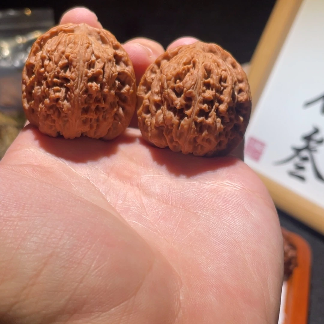拉***股文玩核桃把件39 全品南疆石