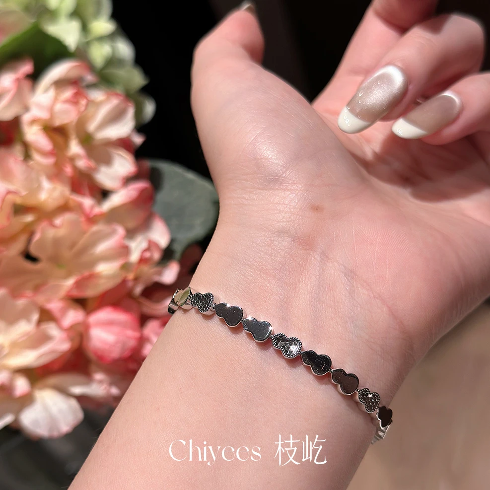 925银手链 【碎冰冰葫芦手链】高级感轻奢经典简约手链  七夕送女友