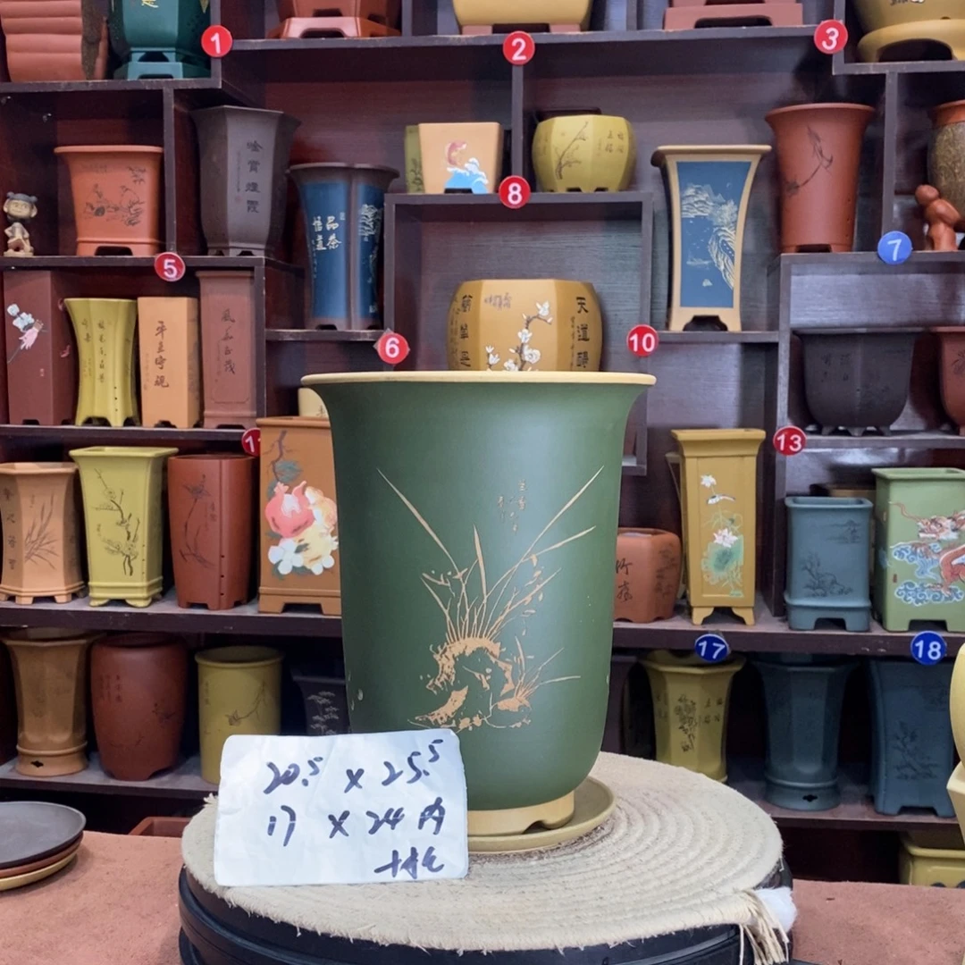 紫砂艺术紫砂花盆