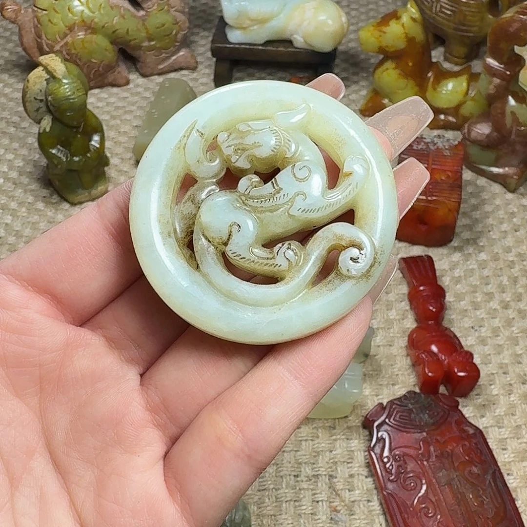 白玉菩提吊坠挂件