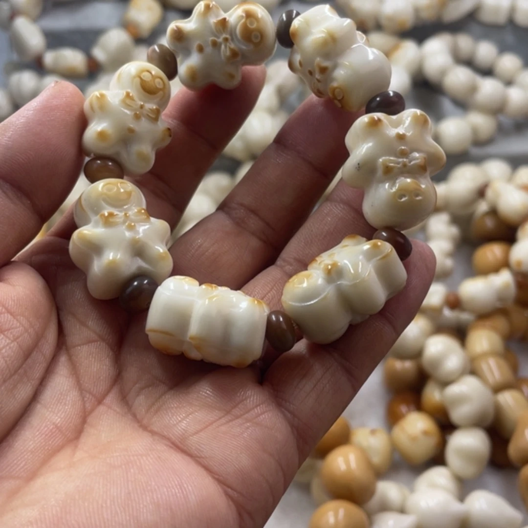 吊坠菩提根/象牙果全品象牙果姜饼人手串