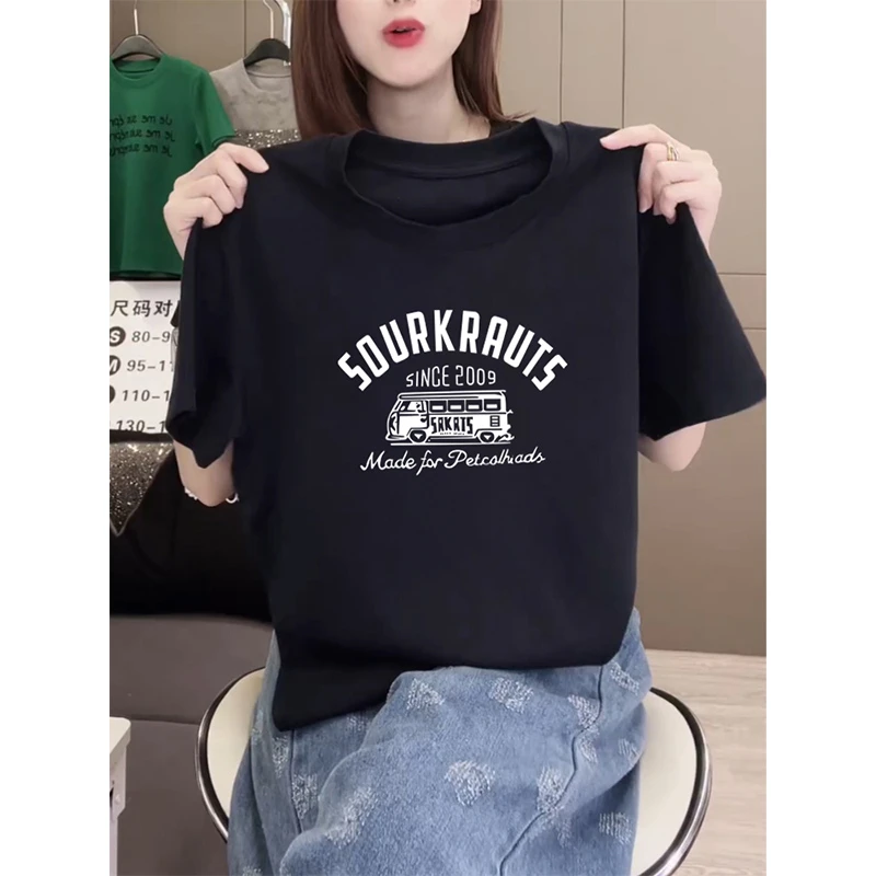 正肩短袖T恤女装时尚百搭减龄高级感设计感洋气黑色上衣夏季新款