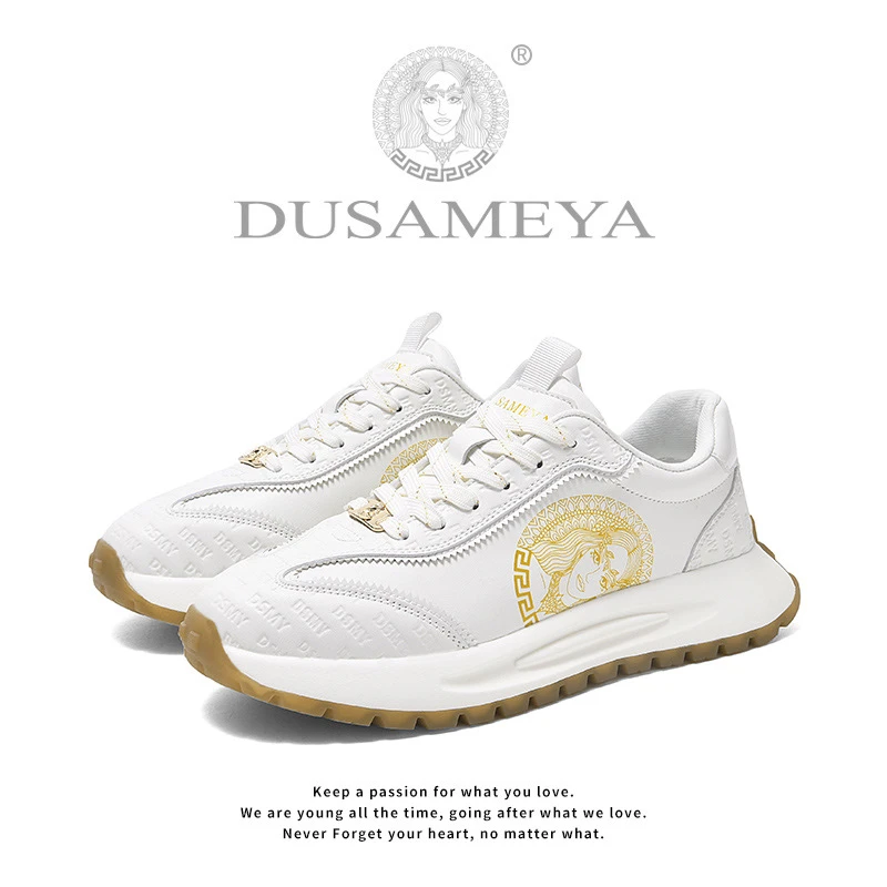 DUSAMEYA/杜莎米娅秋季新款轻奢潮鞋百搭时尚潮流情侣休闲鞋6687