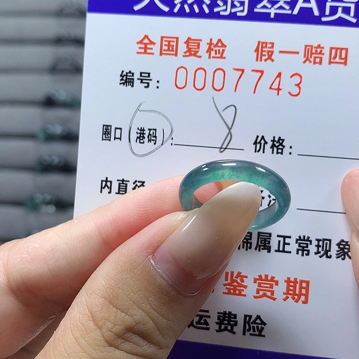 未镶嵌戒圈翡翠7713
