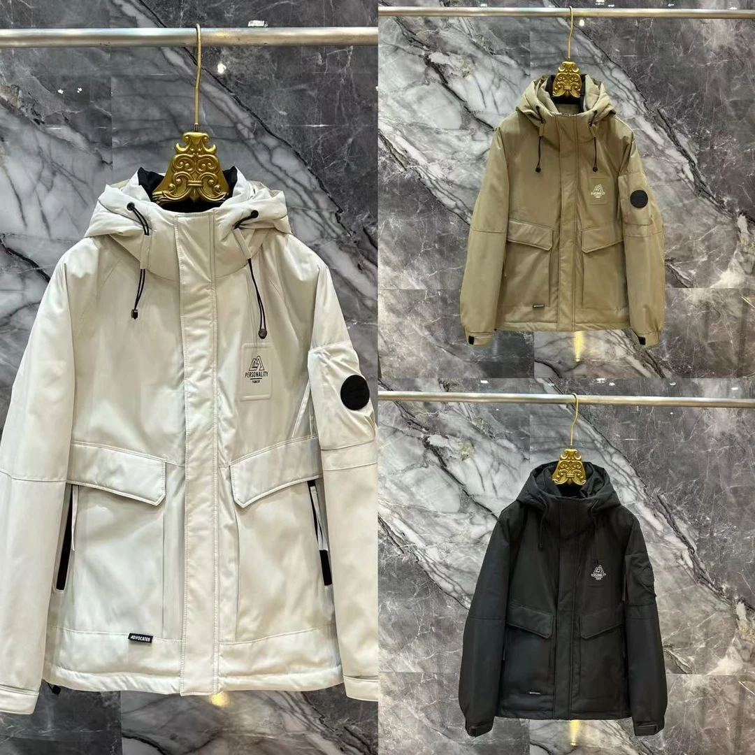 冬季新款简约百搭冲锋衣加厚防寒服6622