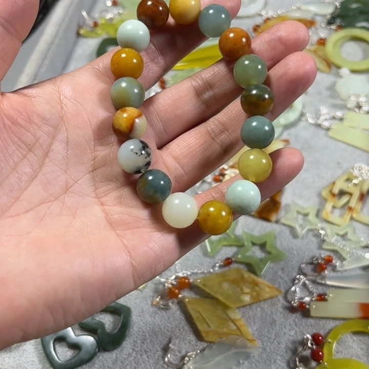 岫玉手链未镶嵌手链