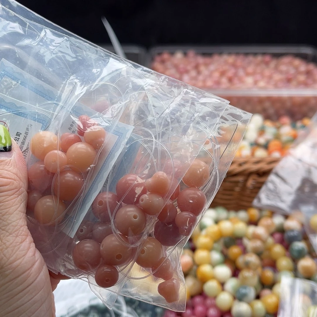 白玉菩提吊坠A/12mm/10颗