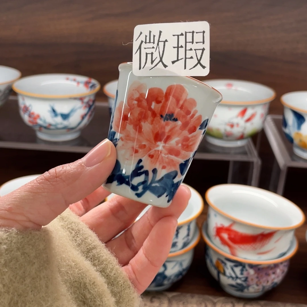 有瑕釉下彩纯手绘