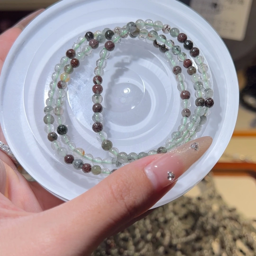 水晶手链合金幽灵多圈4m+（一组两条）C08