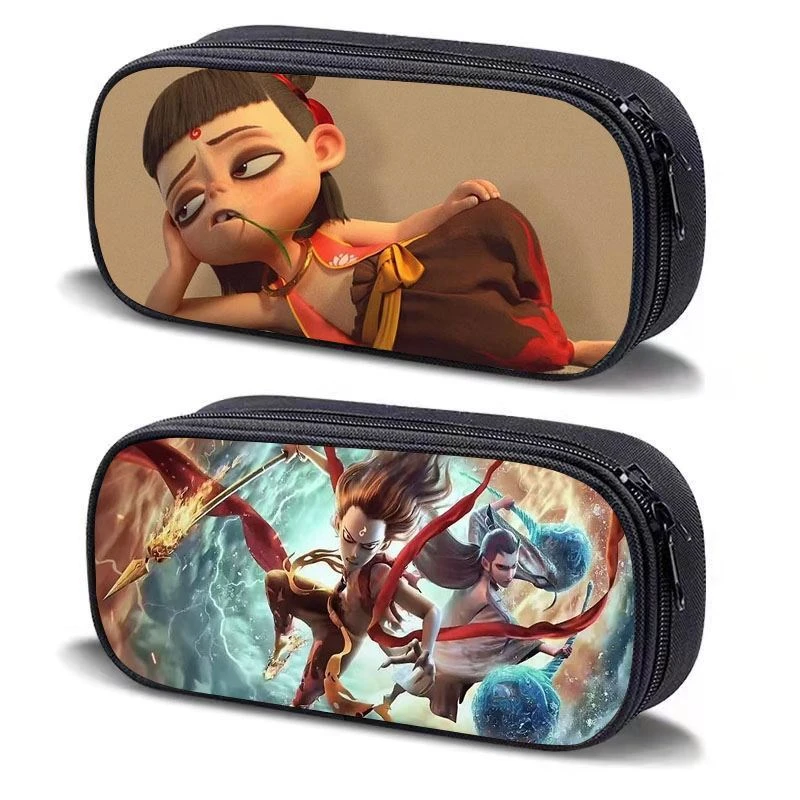 哪吒之魔童闹海笔袋小学生男孩子儿童铅笔盒文具收纳袋女大容量