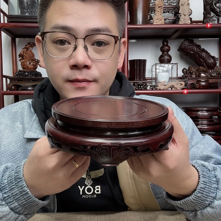 红酸枝工艺品底座