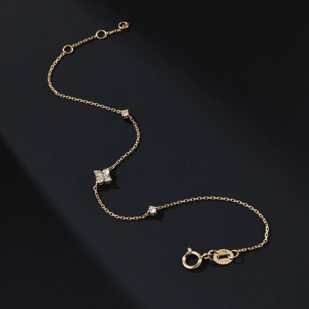 【举石臻选】TA0712-1204-5钻石手链18k（一件/长约14+2cm）H