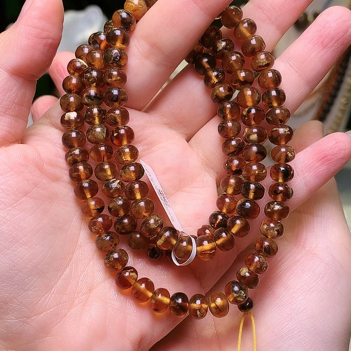 琥珀未镶嵌裸石抚顺琥珀7-477