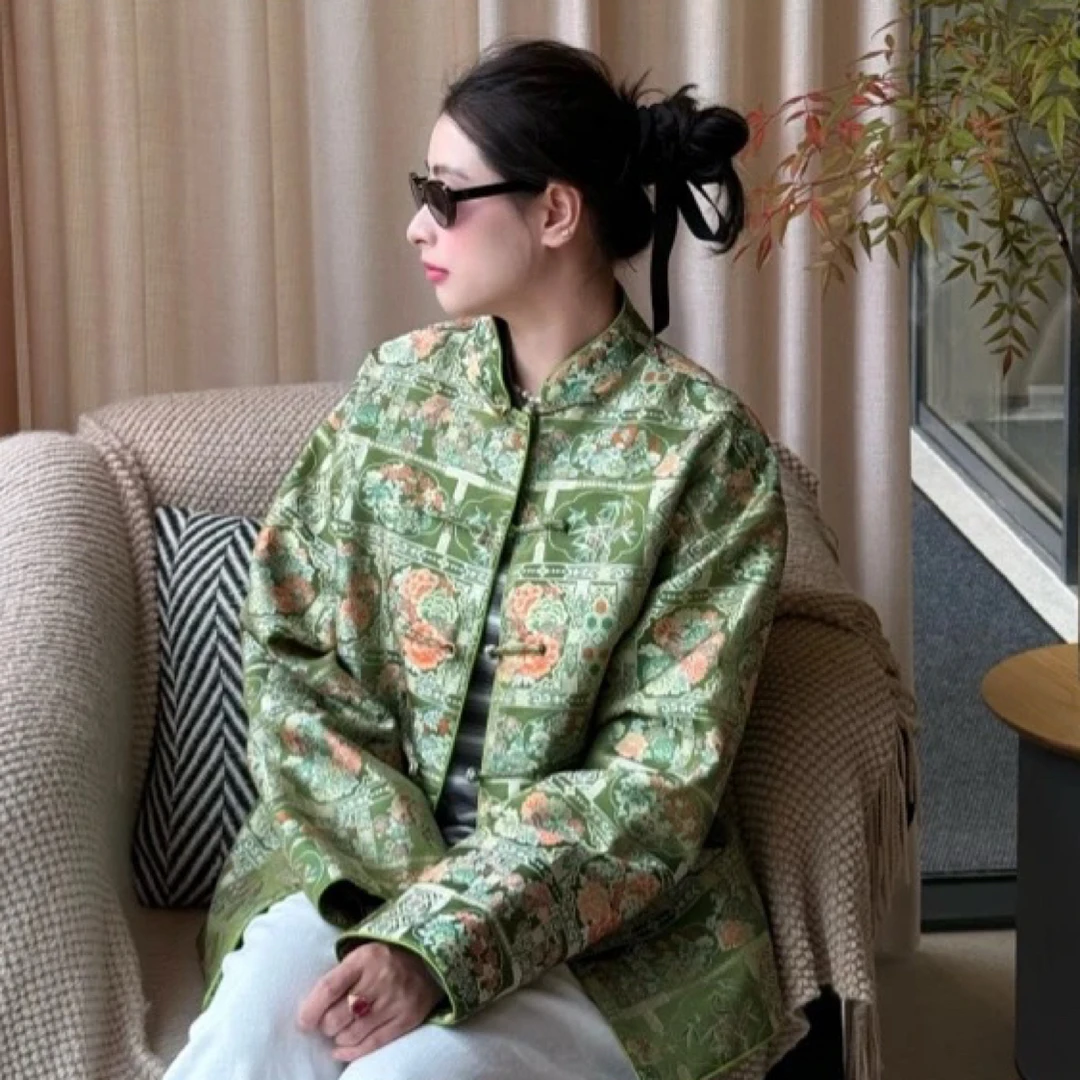 山水一色 | 中式服装 春华秋实（绿色）