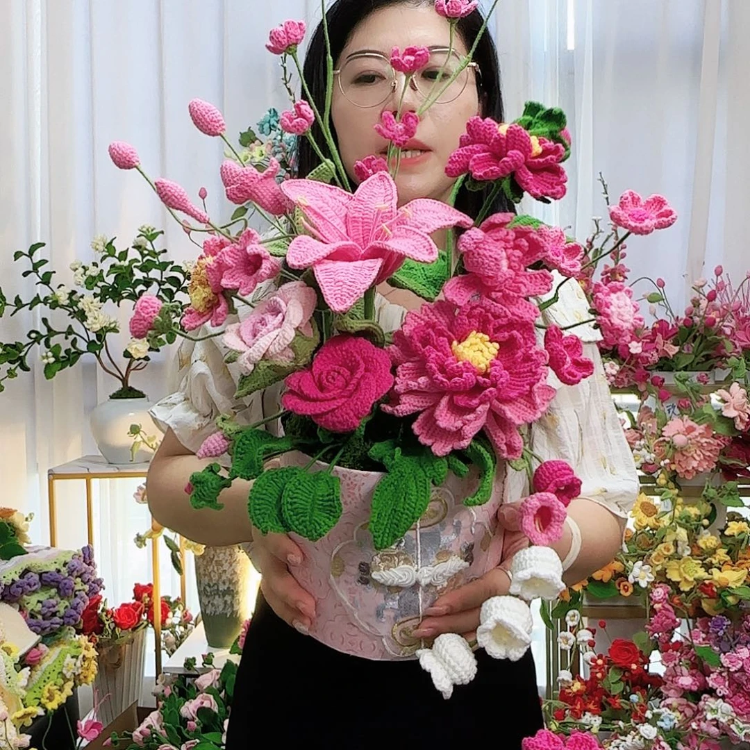 莱赛尔纤维棉手工钩织福桶