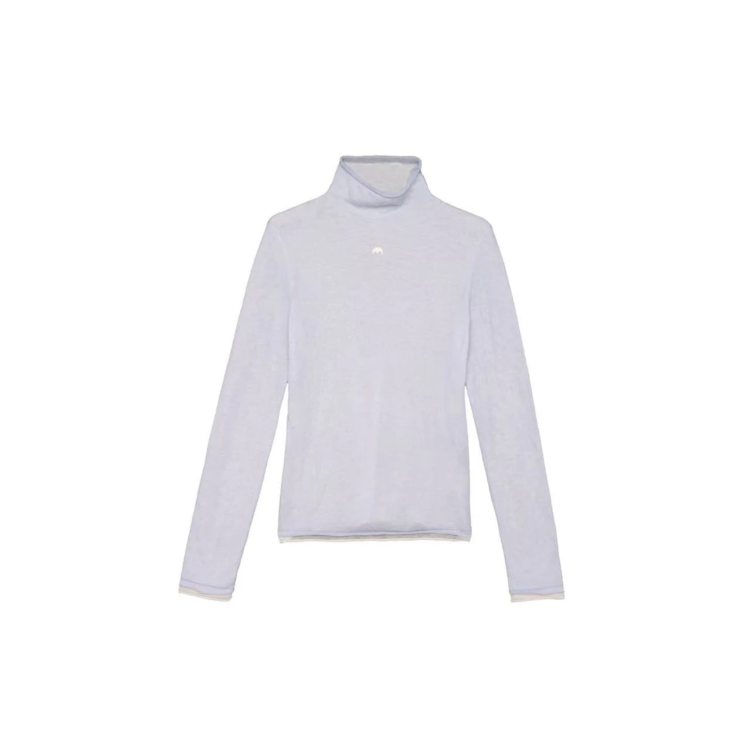 QINGMU倾慕 设计师品牌  高龄百搭修身显瘦羊毛衫柔软舒适打底衫