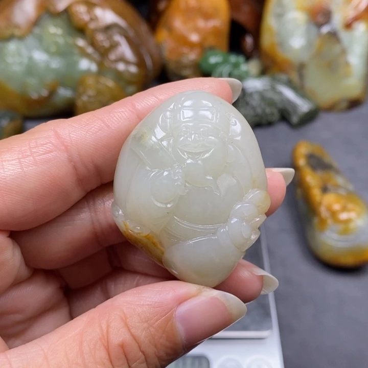 和田玉未镶嵌挂件