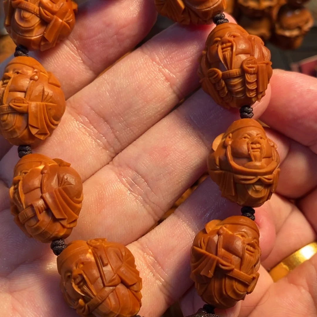 【闪购商品】橄榄核手串就***吧1.95-2.0钟惠明老铁核纯刀财神