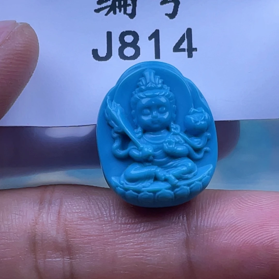 绿松石未镶嵌天然原矿绿松石雕件
