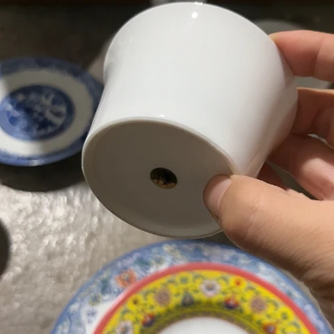 陶瓷大球泥马蹄杯一个