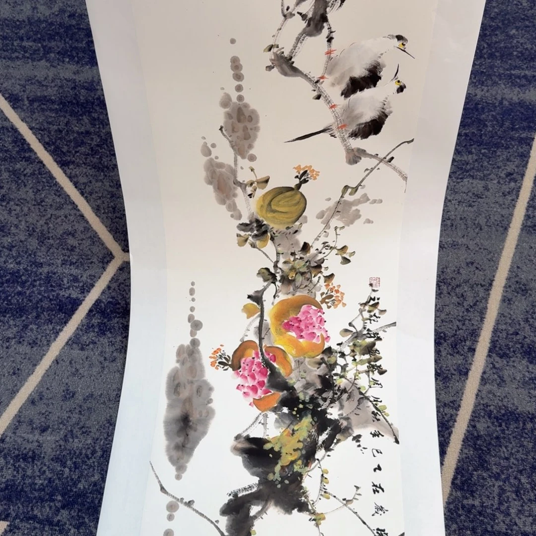 国画国画作品山水花鸟