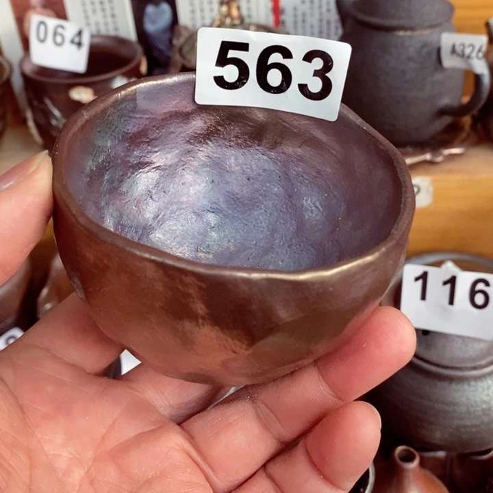 紫砂茶杯柴烧纯手工563