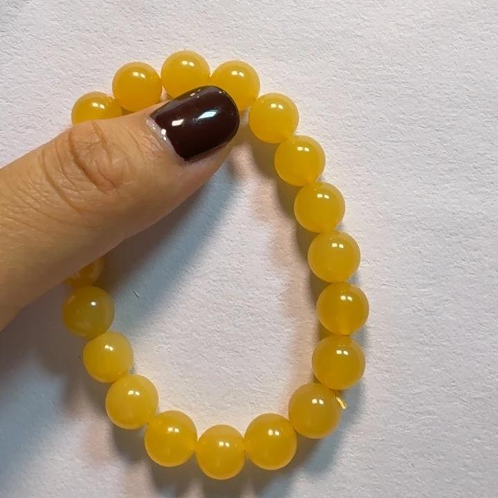 石英质玉（黄龙玉）未镶嵌手镯刘*壮