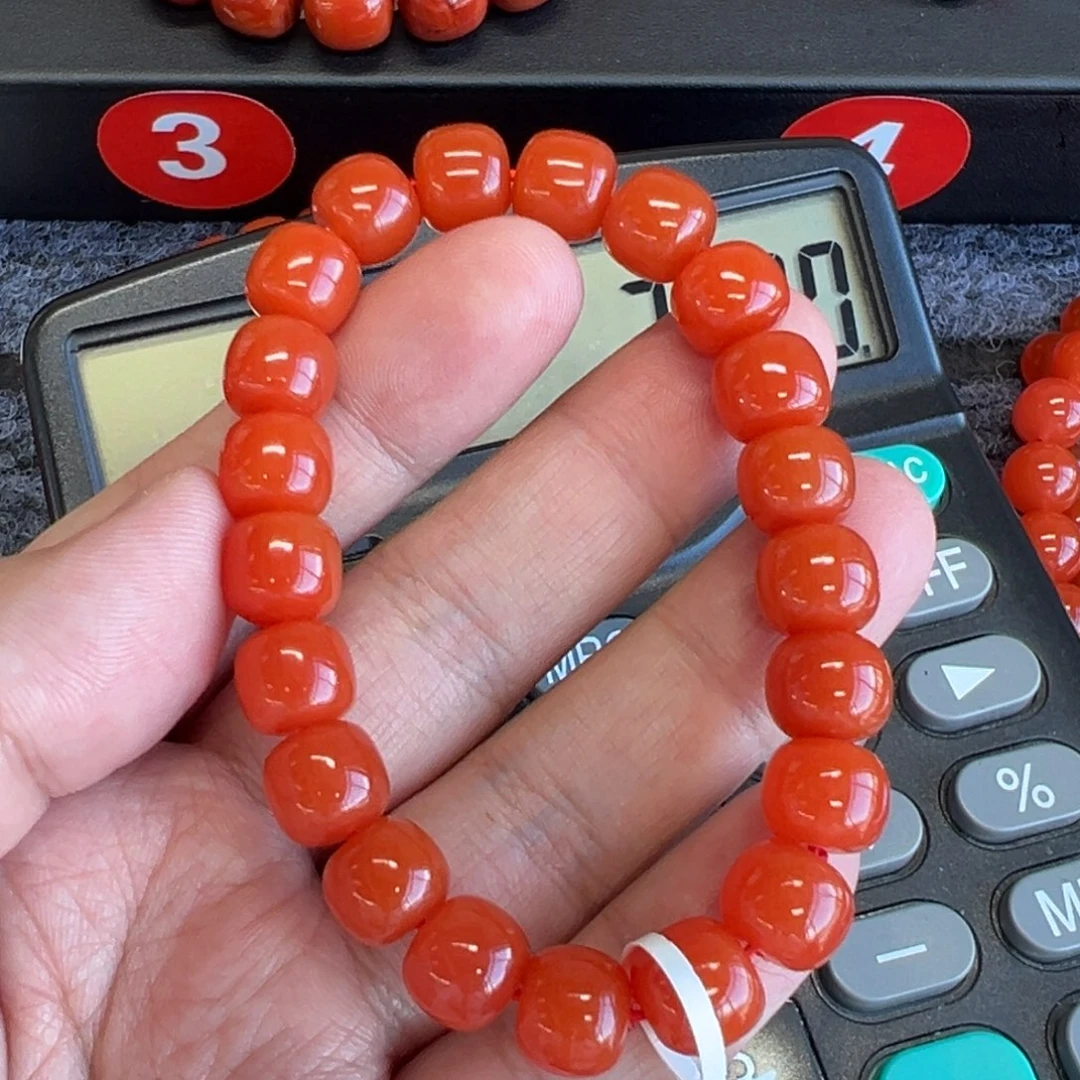 南红玛瑙未镶嵌手链保山滴水洞10mm