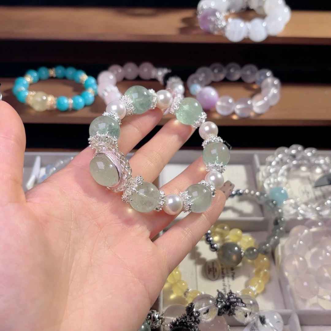水晶手链合金b***o手串