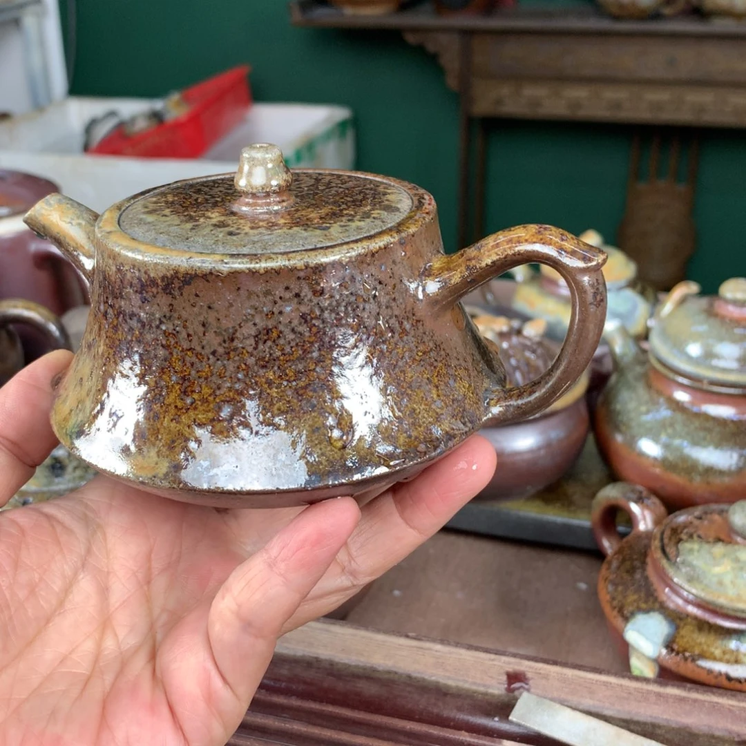 紫砂茶壶纯自然柴烧