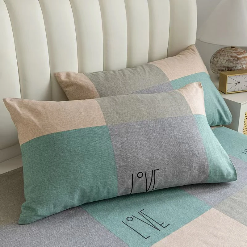 【新客立减】特厚老粗布枕套一个装学生宿舍单双人全棉枕芯套一对