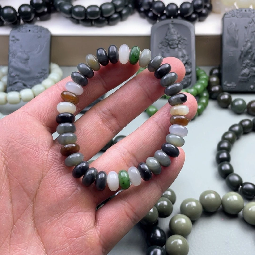 和田玉手串未镶嵌