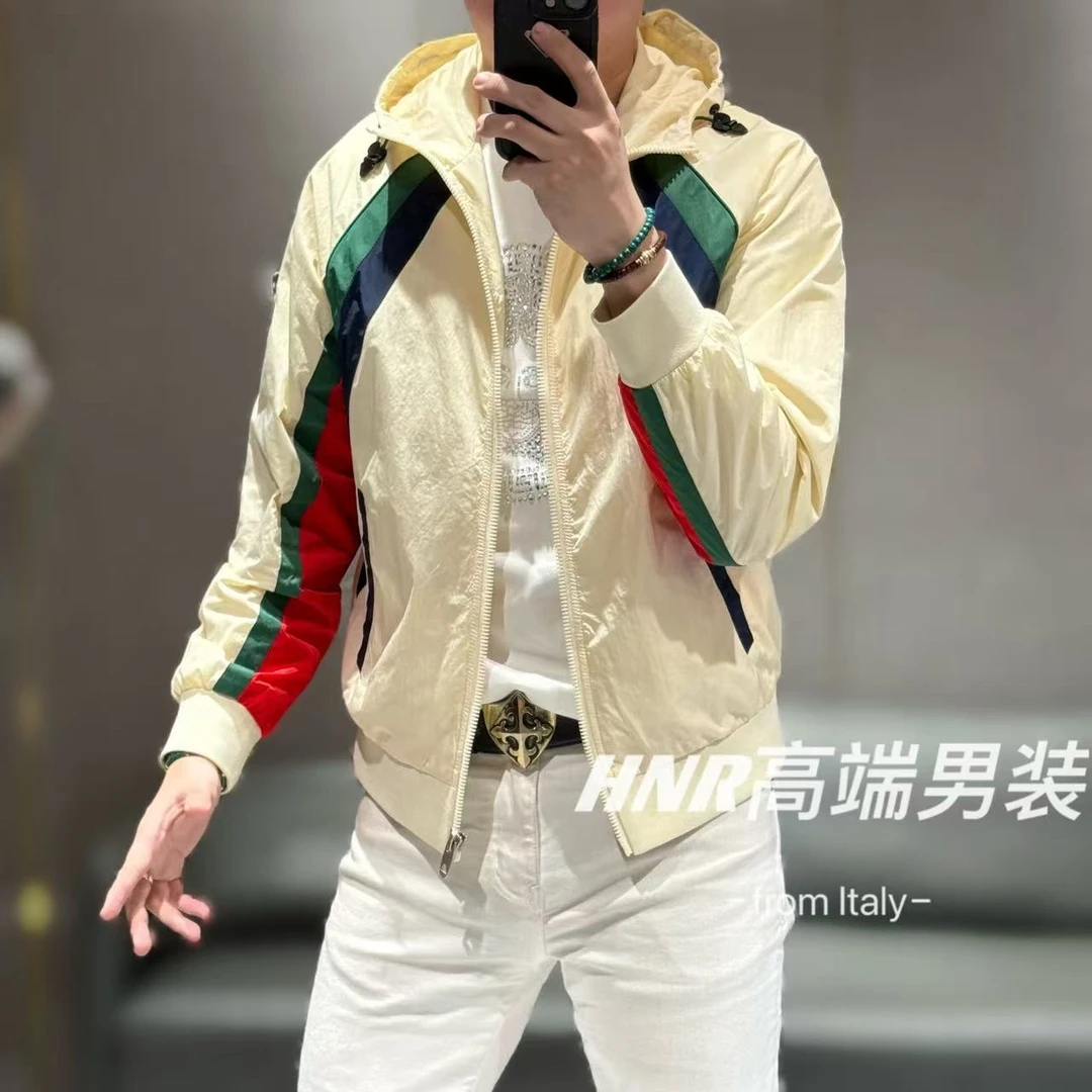 5D立体插肩袖全手工裁剪拼接磨点水溶纱工艺春季夹克1012