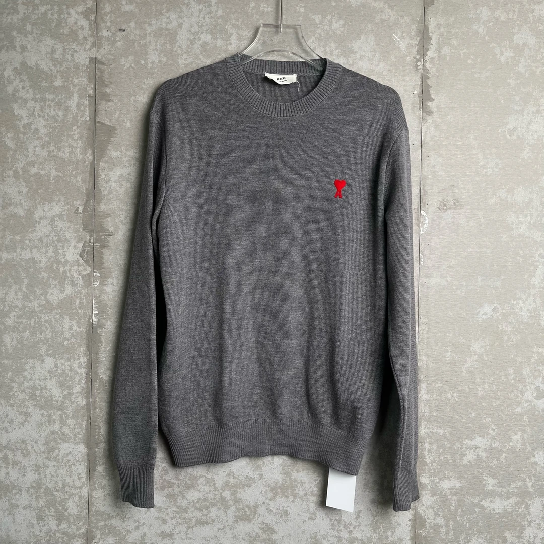 未使用 WE11 DONE L*1/AMI小标logo针织毛衣/14247/JP