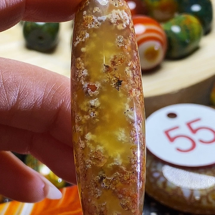 原***光玛瑙/玉髓未镶嵌颈饰