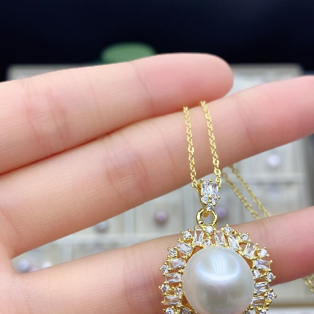 淡水珍珠颈饰合金