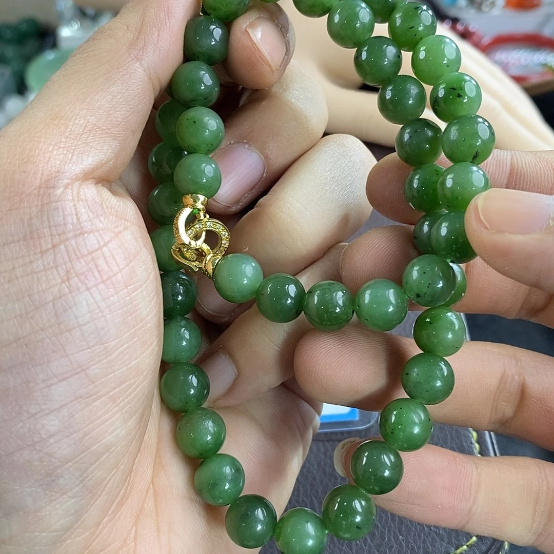 和田玉（碧玉）未镶嵌颈饰卡10