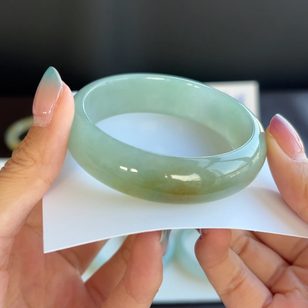 翡翠未镶嵌手镯37号 55.4