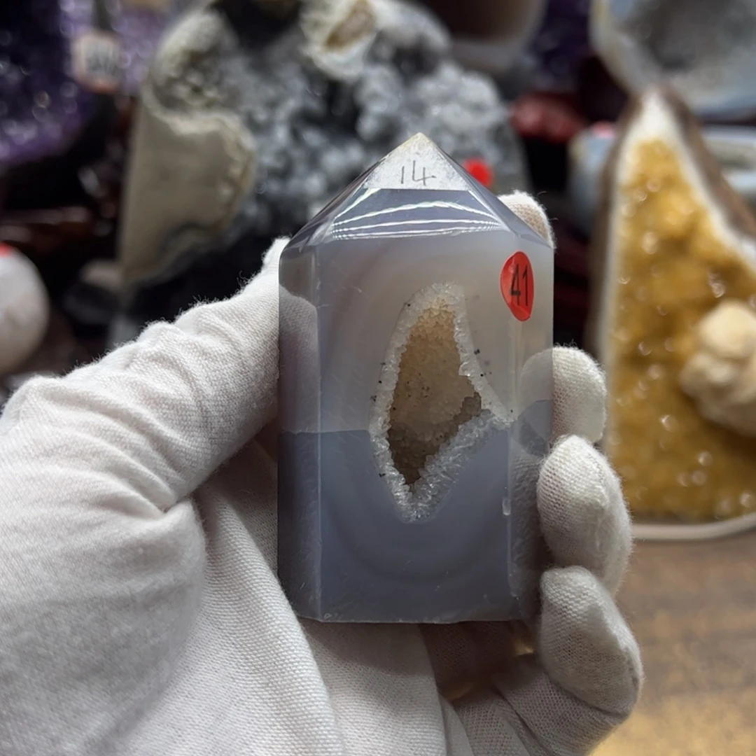 紫晶珠宝半成品未镶嵌晶柱41