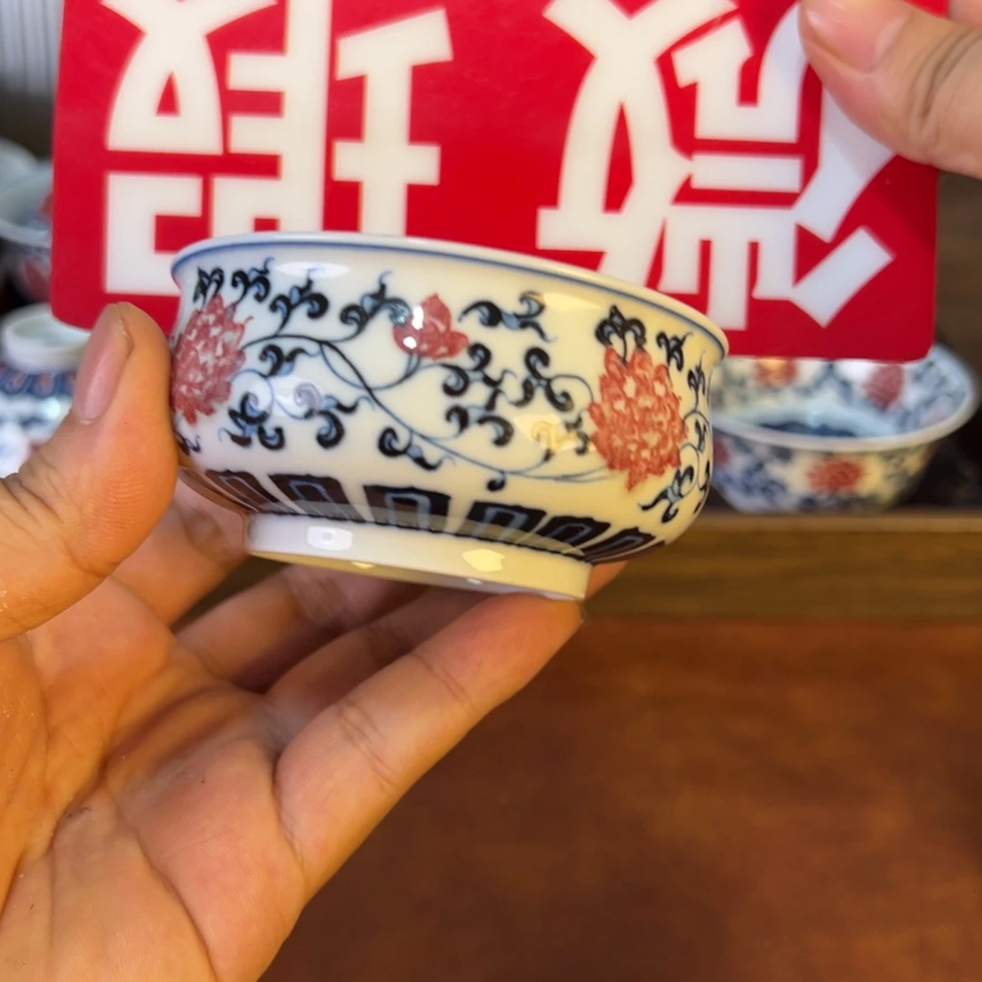 摆件微瑕景德镇茶器百宝箱手工手绘