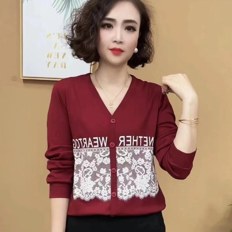 高档女装秋季新款气质减龄休闲打底小衫妈妈春秋洋气百搭长袖上衣